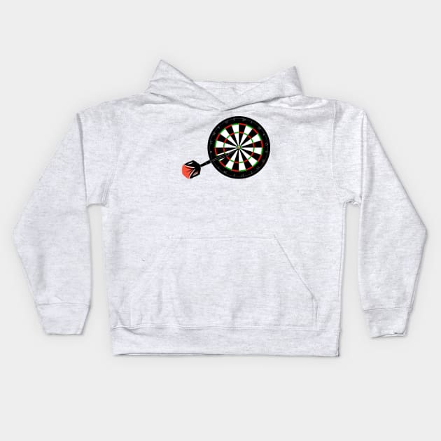 red black target archery design Kids Hoodie by Artistic_st